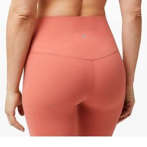 Lululemon align HR 25” size 8 in rustic coral